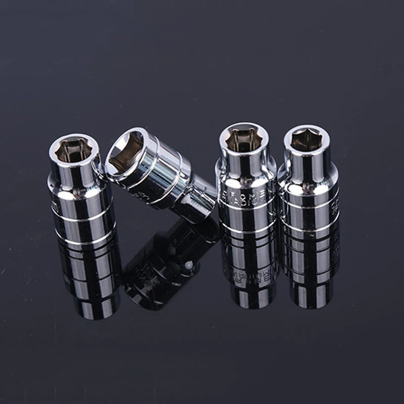 Jeu de douilles à haute dureté, chrome vanadium, plaqué chrome, machine multi-spécifications, outil universel de réparation de voiture, 8-32mm