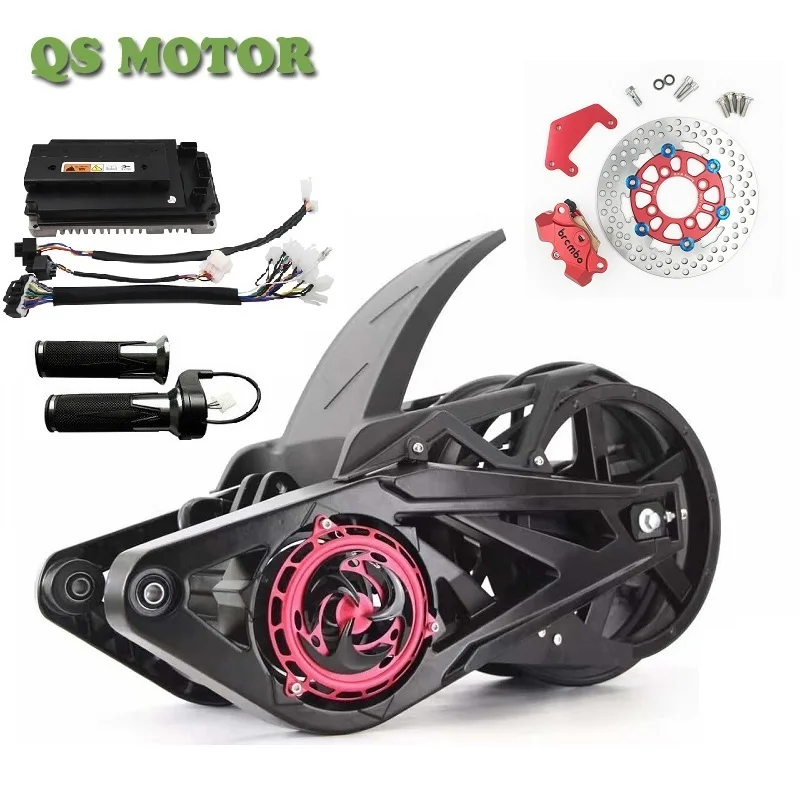 QSMOTOR 3000W BLDC Mid-drive Motor Assembly Conversion Kits For Electric Scooter