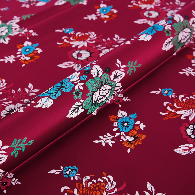 Brocade-jacquard design fabrics imitation silk satin clothes fabric sewing for cheongsam dress handmade patchwork DIY material