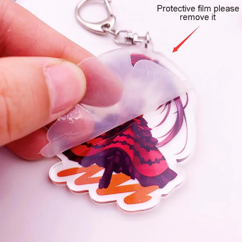 Anime Date A Live Yoshino Cosplay Acrylic Cute Cartoon Keychain Yatogami Kurumi Bag Pendant llaveros Chaveiro portachiavi K0138