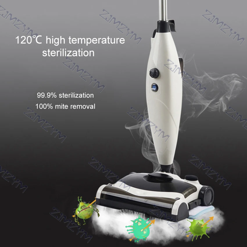 110V/220V 1300W Electric Floor Mop Home Floor Steaming Cleaner Cleaning Tools Vacuuming Sweeper Machine With 400Ml Water Tank