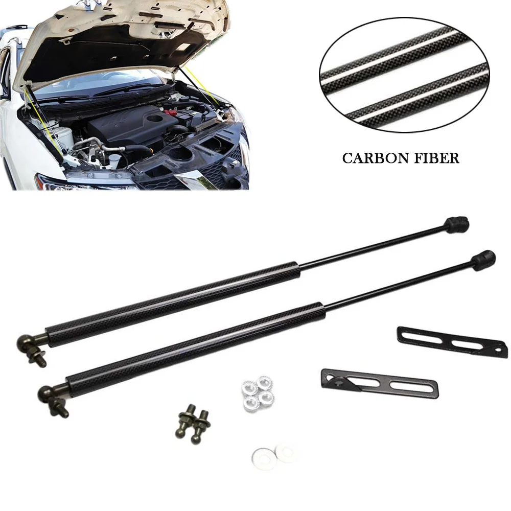 for Nissan Qashqai J11 2014-2020 for Nissan Rogue Sport Front Hood Bonnet Carbon Fiber Gas Struts Lift Support Rods Shock Damper