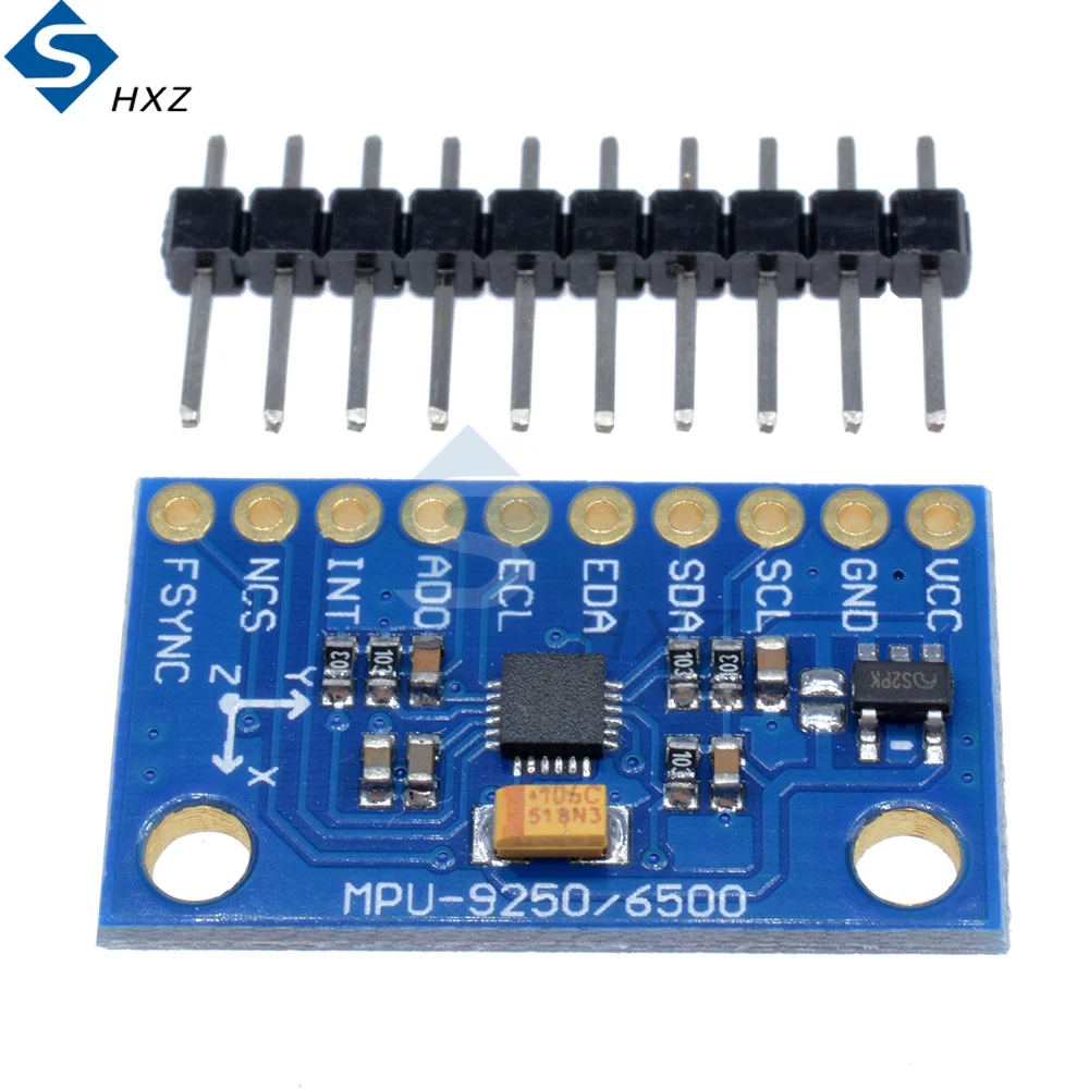 SPI IIC/I2C GY-9250 MPU 9250 MPU-9250/6500 Random 9-Axis Attitude +Gyro+Accelerator+Magnetometer Sensor Board Module 3-5V Power