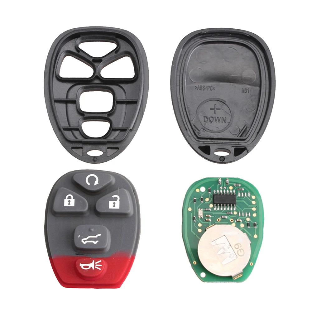 for Pontiac Torrent GMC Sierra Savana Chevy Express Equinox Suburban Tahoe hybrid 5 Buttons Keyless Remote Control Car Key Fob