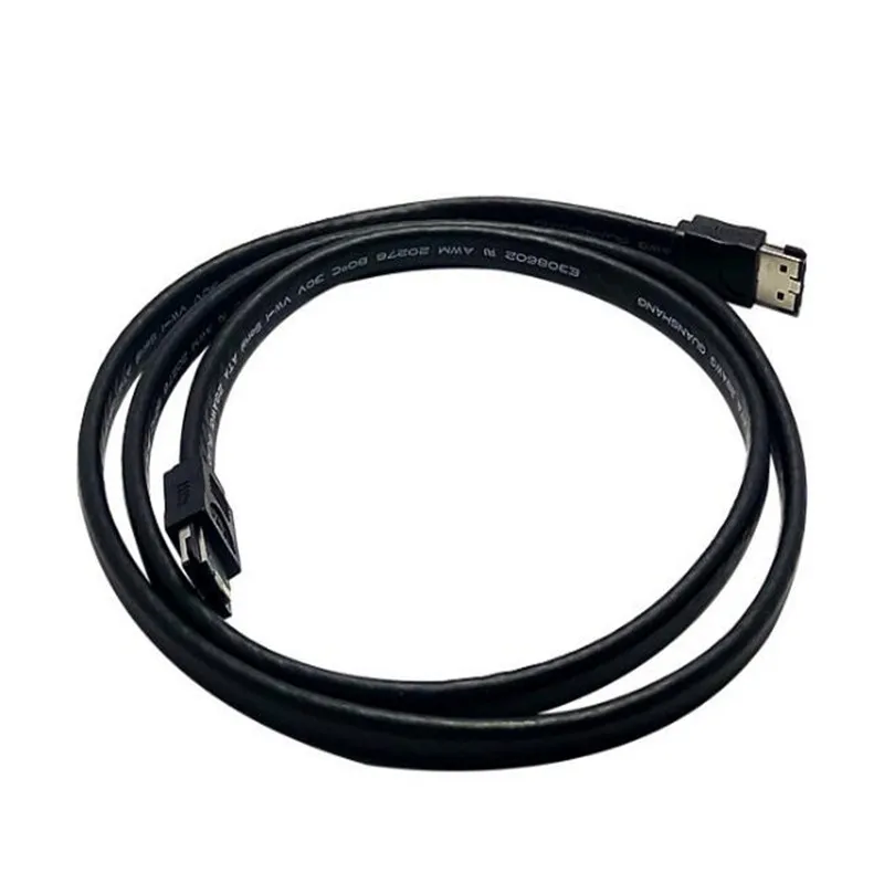 E-SATA eSATA Male to Male Extension Data Transfer Cable Cord for Portable Hard Drive 1m/1.2m