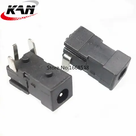 50 개/커넥터 DC 전원 공급 장치 소켓 3 핀 구경 2.5mm 바늘 0.7 충전 어머니 좌석 DC-011