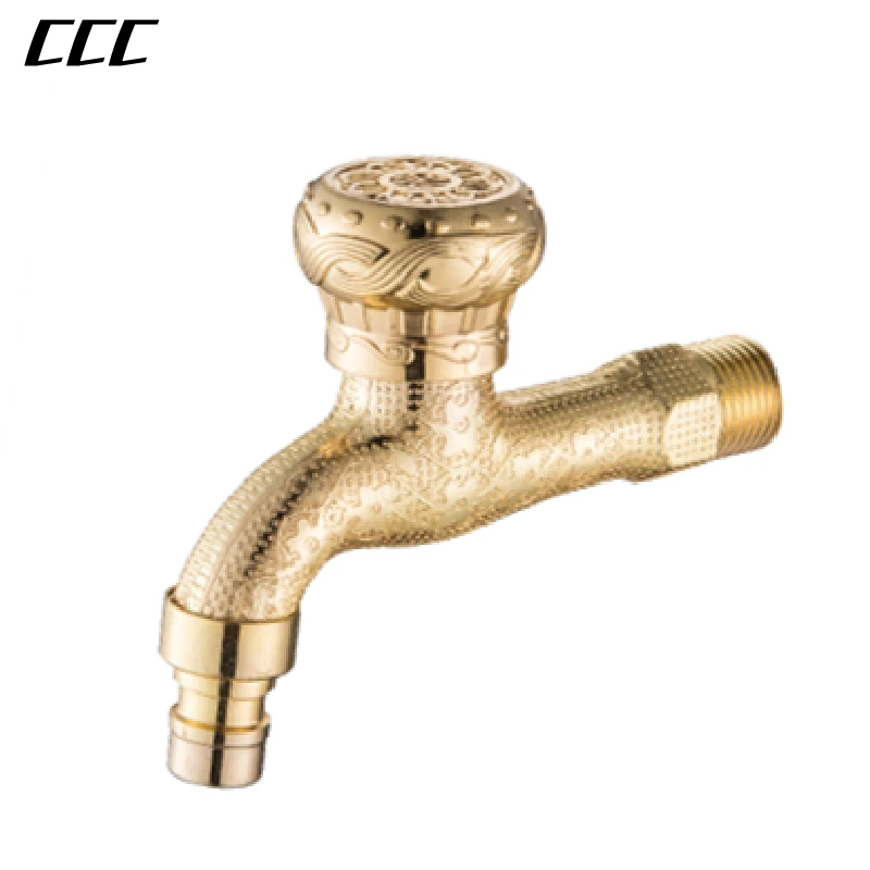 

CCC Золотой дракон узор в европейском стиле ретро настенный смеситель из цинкового сплава Открытый садовый/швабра для бассейна/смеситель для стиральной машины