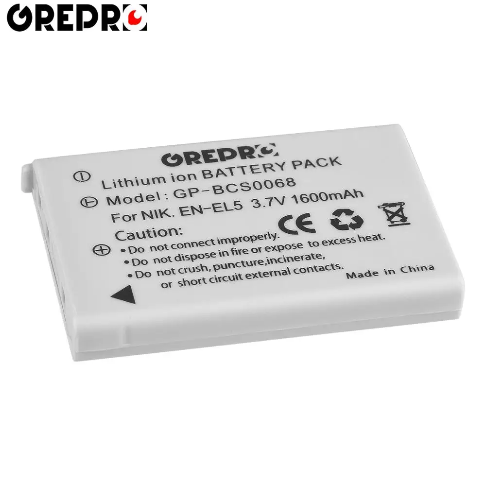 EN-EL5 EN EL5 ENEL5 Lithium ion battery pack for Nikon Coolpix 3700 4200 5200 P80 P90 P100 P500 P510 P520 P530 P5000 P5100