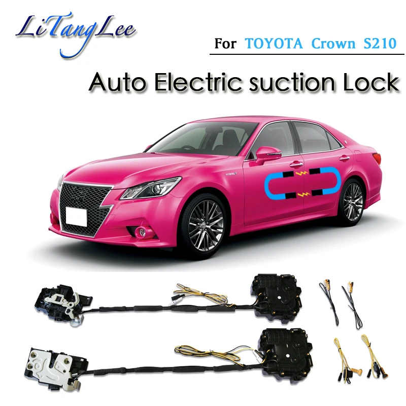 

For TOYOTA Crown S210 2012~2018 Car Soft Close Door Latch Pass Lock Actuator Auto Electric Absorption Suction Silence Closer