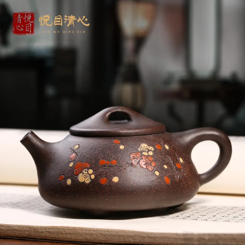 

|Through the ages yixing are recommended by pure manual teapot kung fu tea set suits both stone gourd ladle