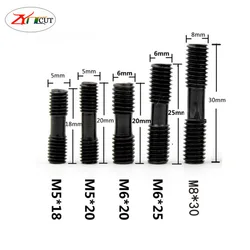 10 adet M5x20 M6x20 M6x25 M8x30 M10.0x30 yüksek sertlik çift kafa CNC vida, torna kesici çubuk bıçak kilitleme erik çiçeği