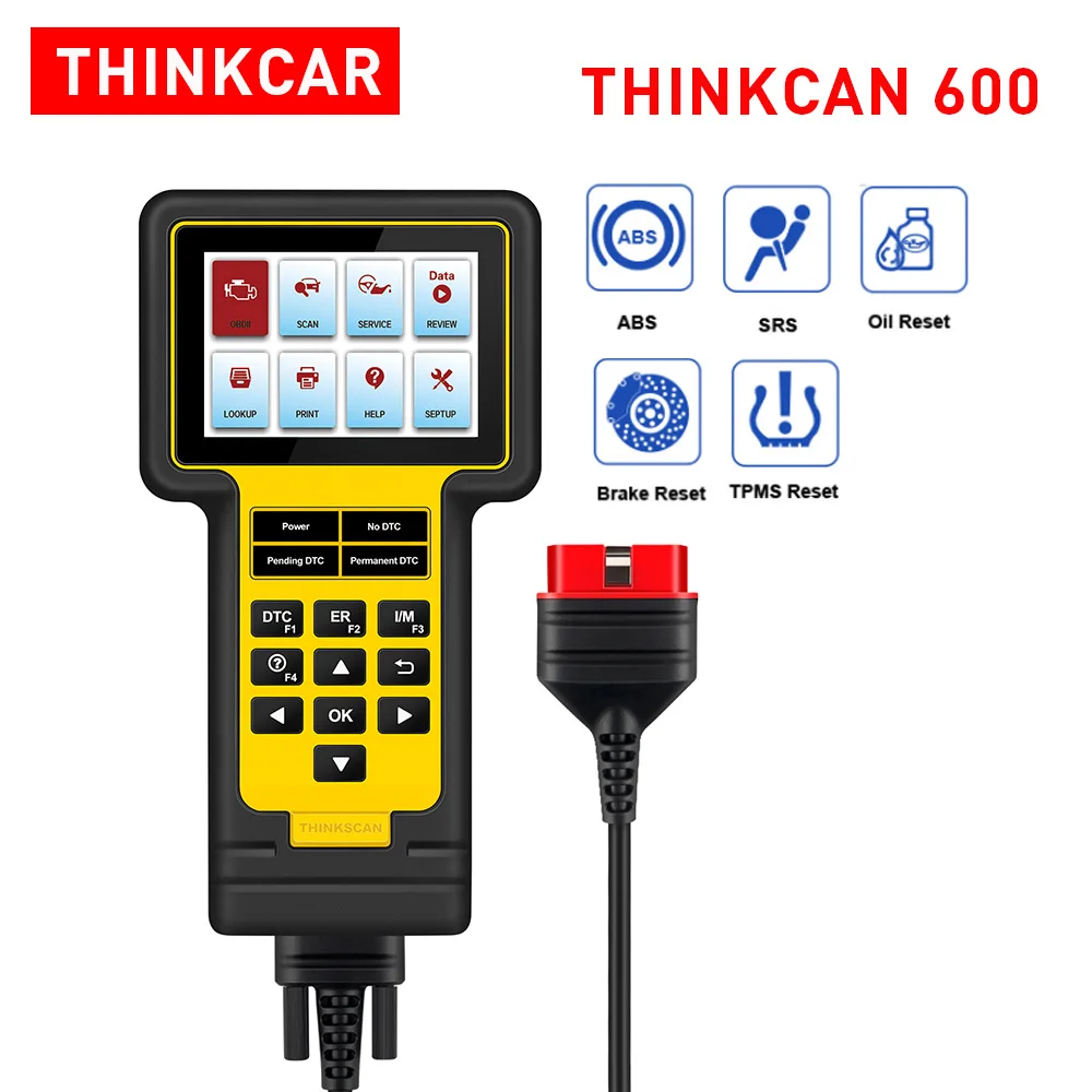 

Thinkcar Thinkscan S99 Full System Diagnose Scanner Code Reader DIY Anyone Car 600 ABS/ SRS OBD2 Tester Reset Diagnostic Tool