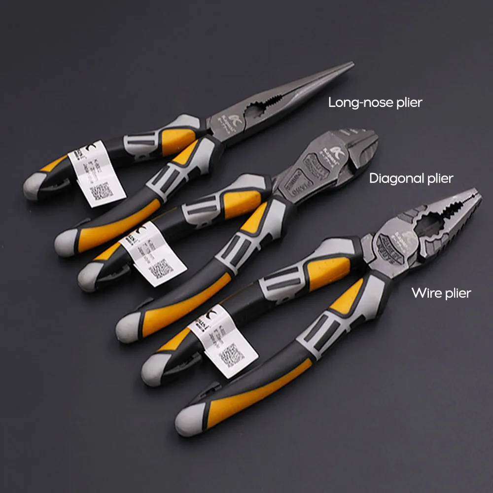 8 \'\' Multifunction Wire Pliers Electrician Chrome-Vanadium Steel Wire Cutter Pliers Crimping Stripping Tool