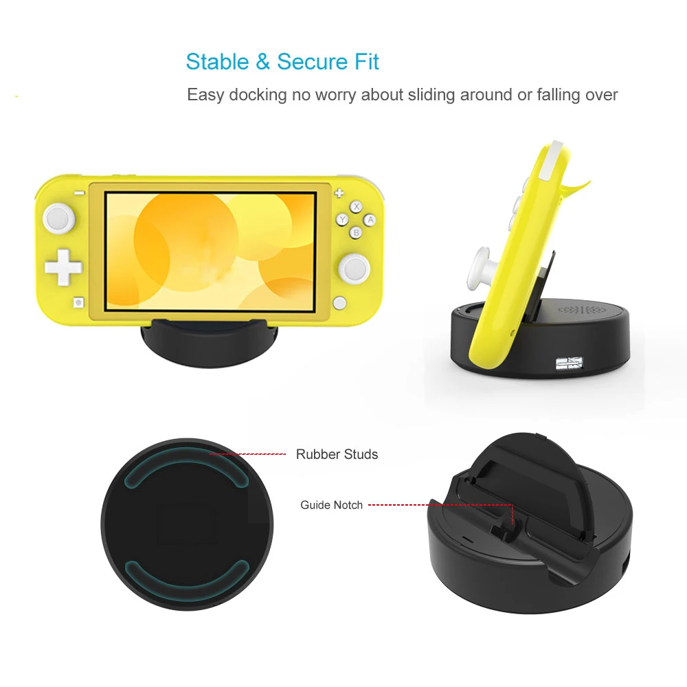 แท่นชาร์จสําหรับ Nintend SWITCH Lite Charger Station Type-C 2USB พอร์ตสําหรับ SWITCH Lite/ Pro Controller อุปกรณ์เสริม