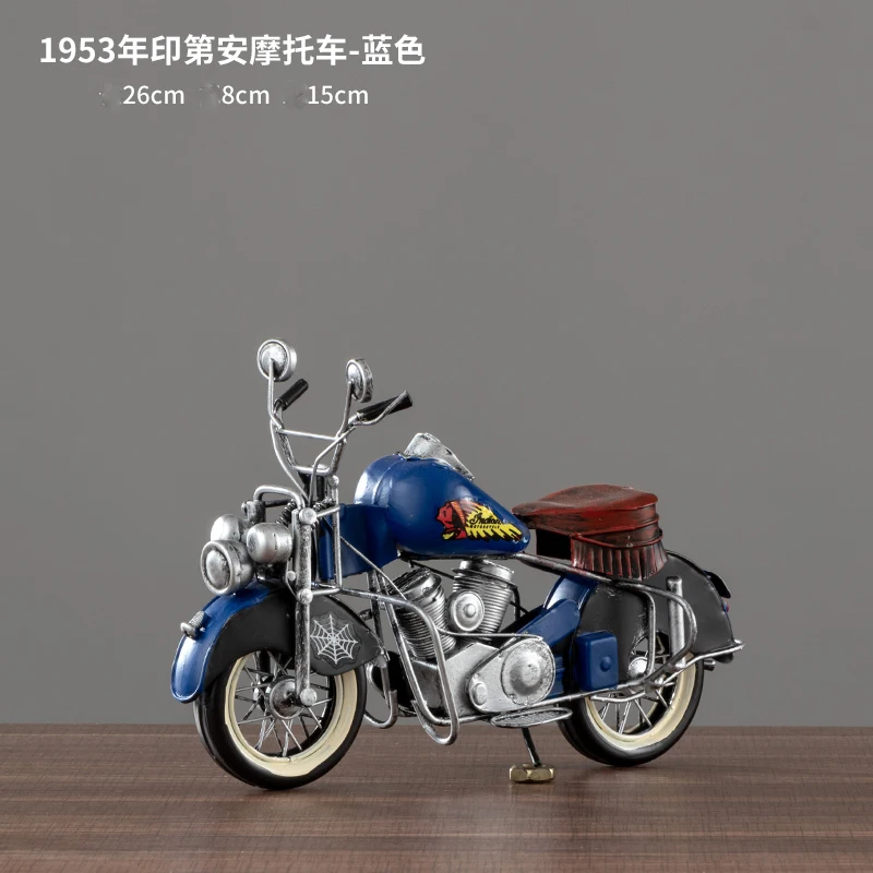 1/8 Scale Locomotive Retro Metal Motorcycle Model For 20cm Action Figure Doll Iron Ornaments Toy Gift Doll Not Included B0373