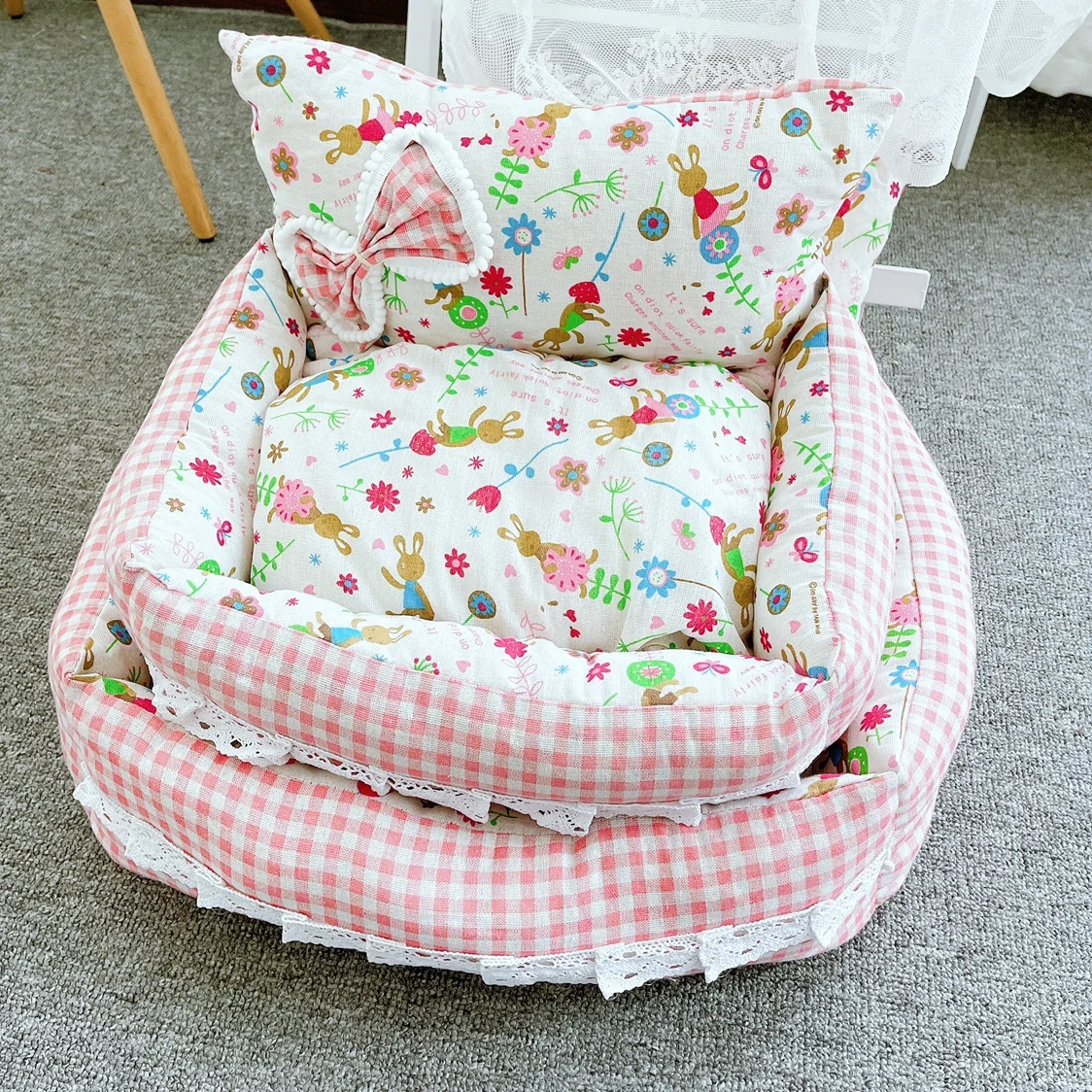 

Lovely Pet Dog Bed For Small Dogs Cats Dog Beds Sofa Kennel Washable Comfortable Puppy Chihuahua Nest Cushion Mat Pet Supplies