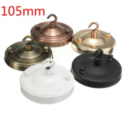 Retro 105mm Diameter Lamp Base Hook Antique Ceiling Rose Hook Plate Holder Light Bulb Fitting Chandelier Lamp Holder Dropship