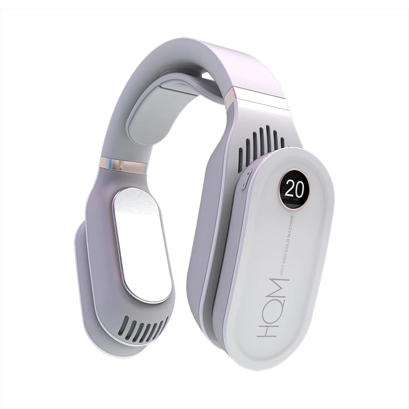 Mini Neck Fan Air conditioning Bladeless ventilador USB Rechargeable Leafless Wearable Neckband Fan With Warm Heater