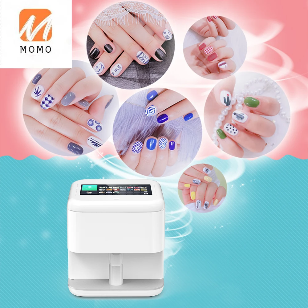 Inkjet Diy Painted Nail Printer Smart Automatic Manicure Tool Digital Nailprinter Imprimante Ongle Nail Art Printing Machine 48W