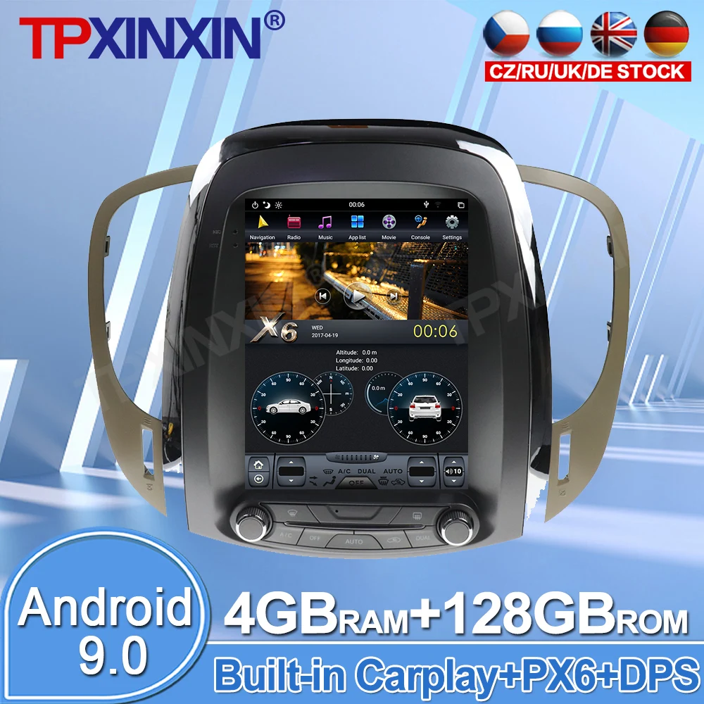 Android 10 4G+128GB For Opel Astra J Vauxhall Lacrosse 2009 - 2012 Car Radio Multimedia ISP Touch Screen Player GPS Navigation