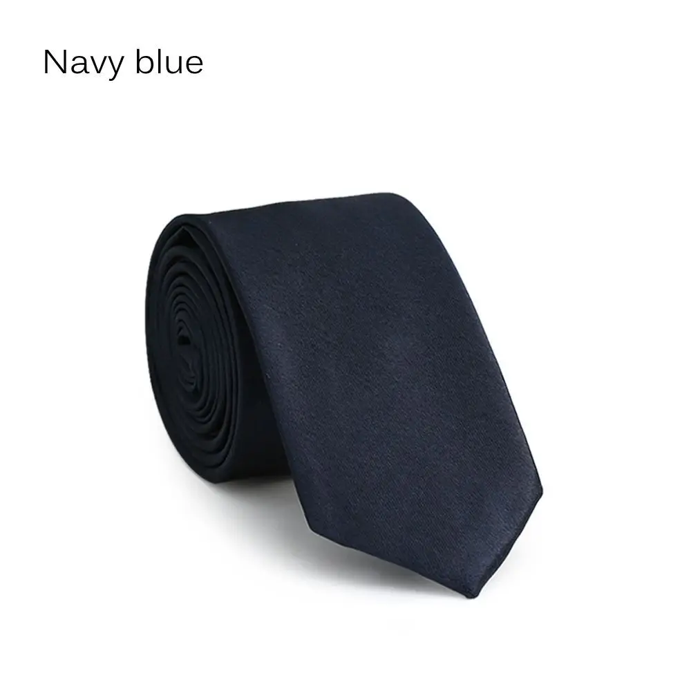 Casual Skinny Plain Solid Tie Silk Necktie wedding