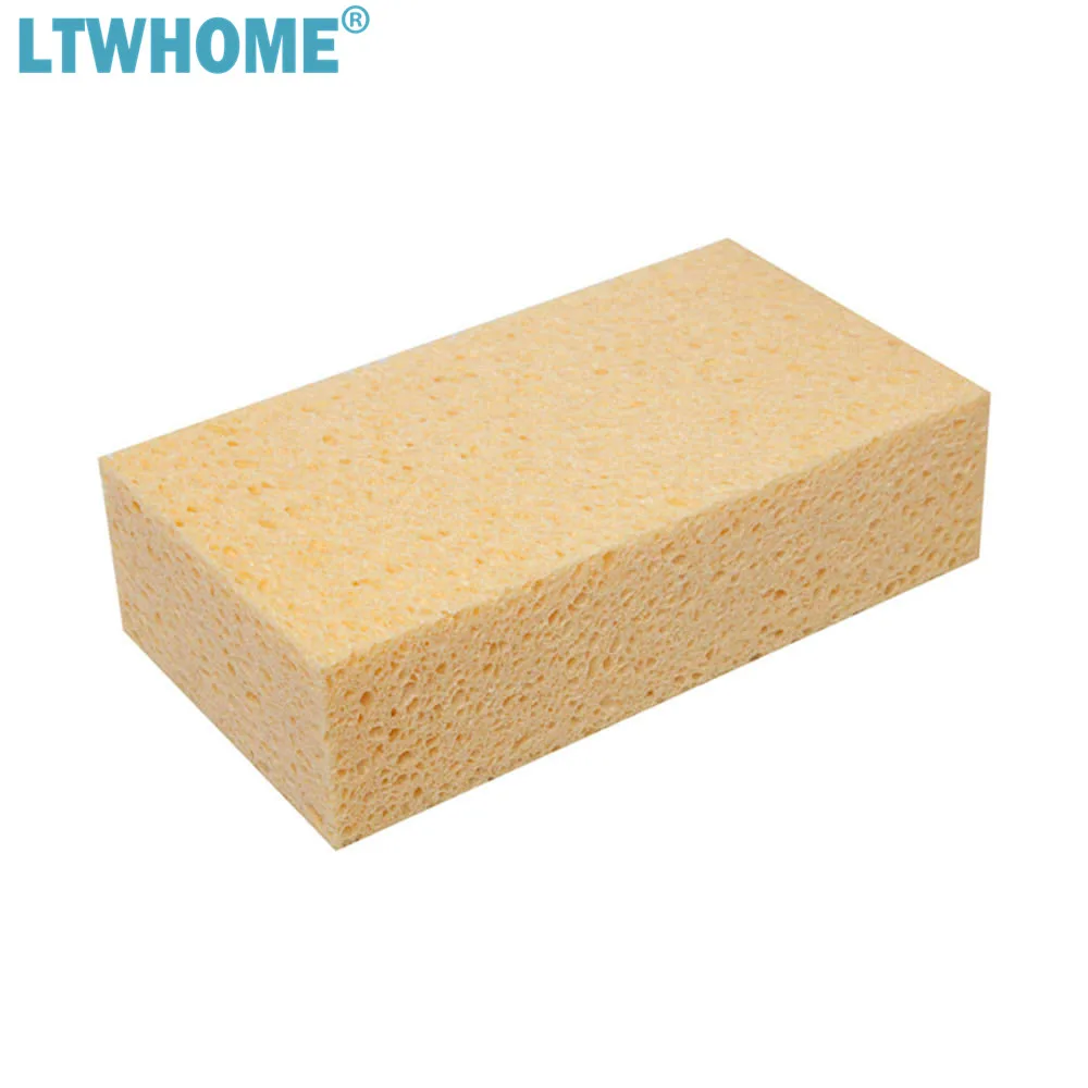 

LTWHOME Extra Large Natural Cellulose Sponges 7-1/2-Inch x 4-Inch x 2-Inch Non-Scratch Durable Cleaning Sponges