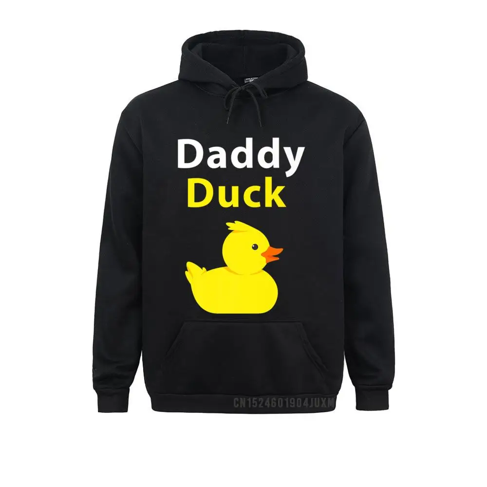 Funny Daddy Duck Rubber Duck Hooded Tops Printed On Women's Hoodies Sportswears 2021 Long Sleeve Men Sweatshirts