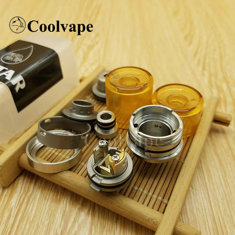 الرمزية هيئة الطرق والمواصلات Doggystyle لقيط RTA إعادة البناء e-السجائر خزان 316 SS 22 مللي متر 3.4/5 مللي MTL و DL علوي ملء رذاذ vs taifun هيئة الطرق والمواصلات