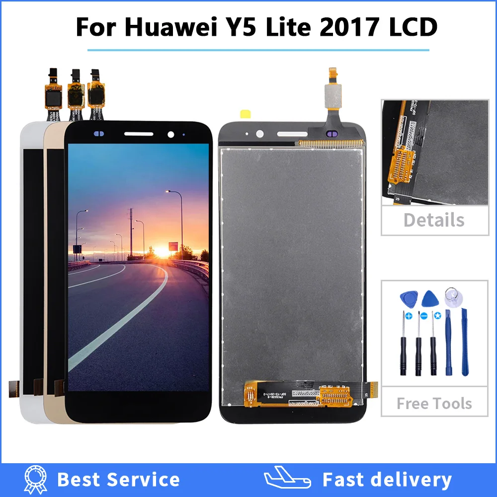 For Huawei Y5 Lite 2017 Lcd screen Replacement Y3 2017 LCD CRO L22 L02 L03 L23 Y3 2018 Display Touch Screen Digitizer Assembly