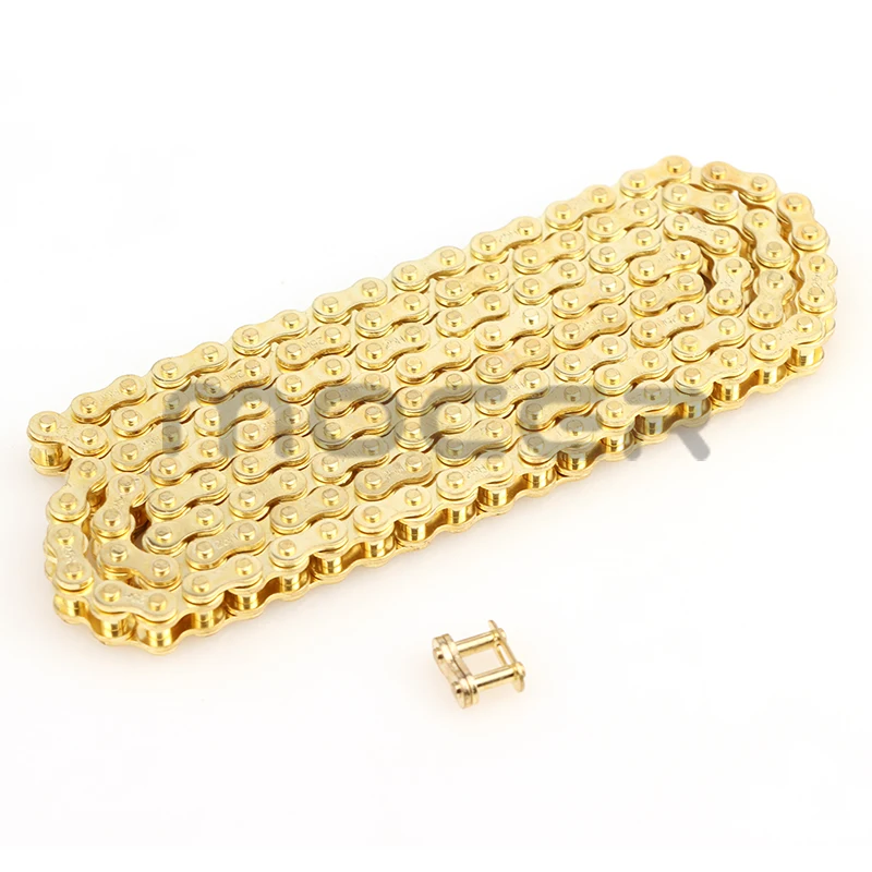 Motorcycle 25H chains 68L-158L Link Golden Chain For 47cc 49cc Pocket Bike Mini Moto Quad Dirt ATV Scooter bike parts