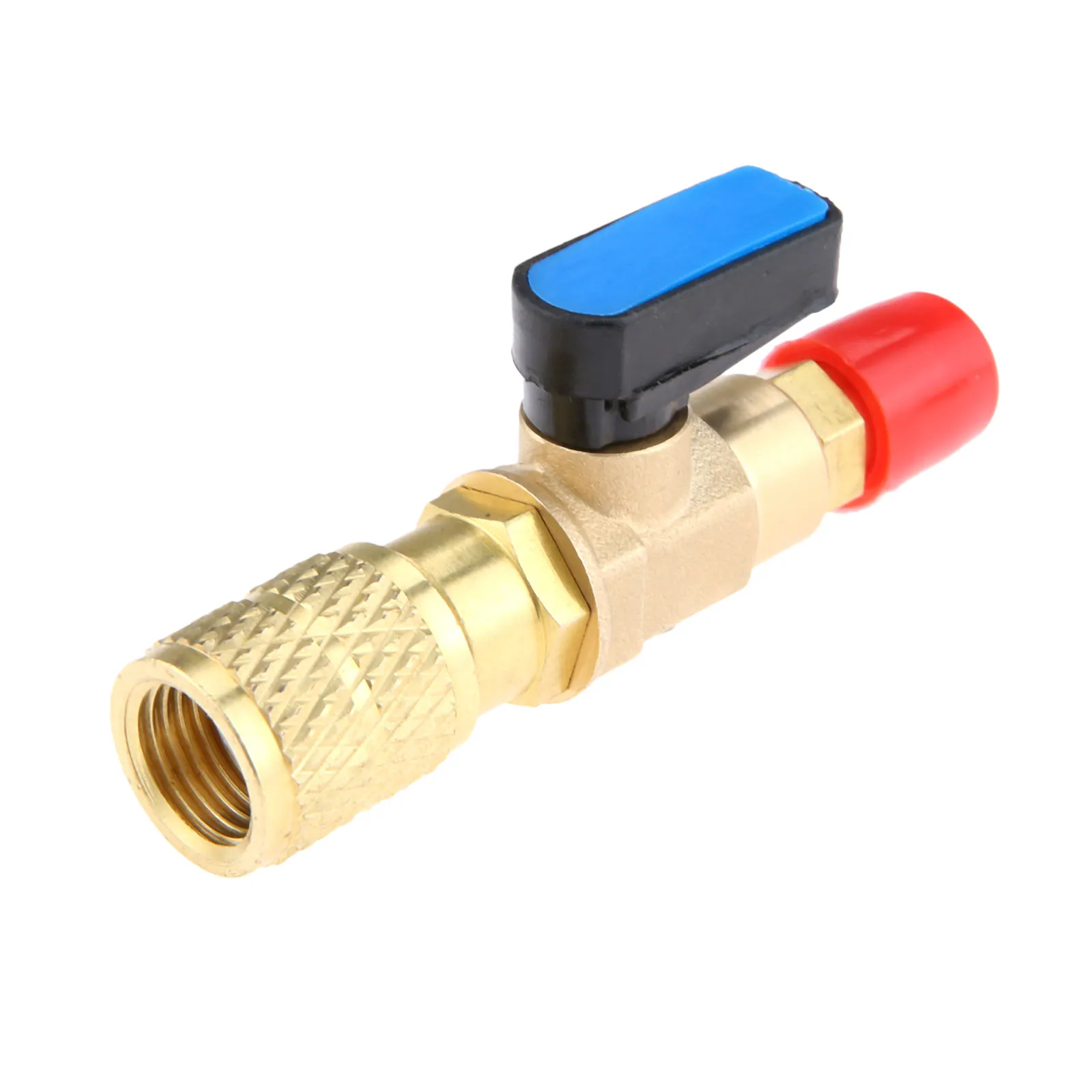 Yetaha Brass Straight Type Adapter And Manual Shut-off Ball Valve 1/4