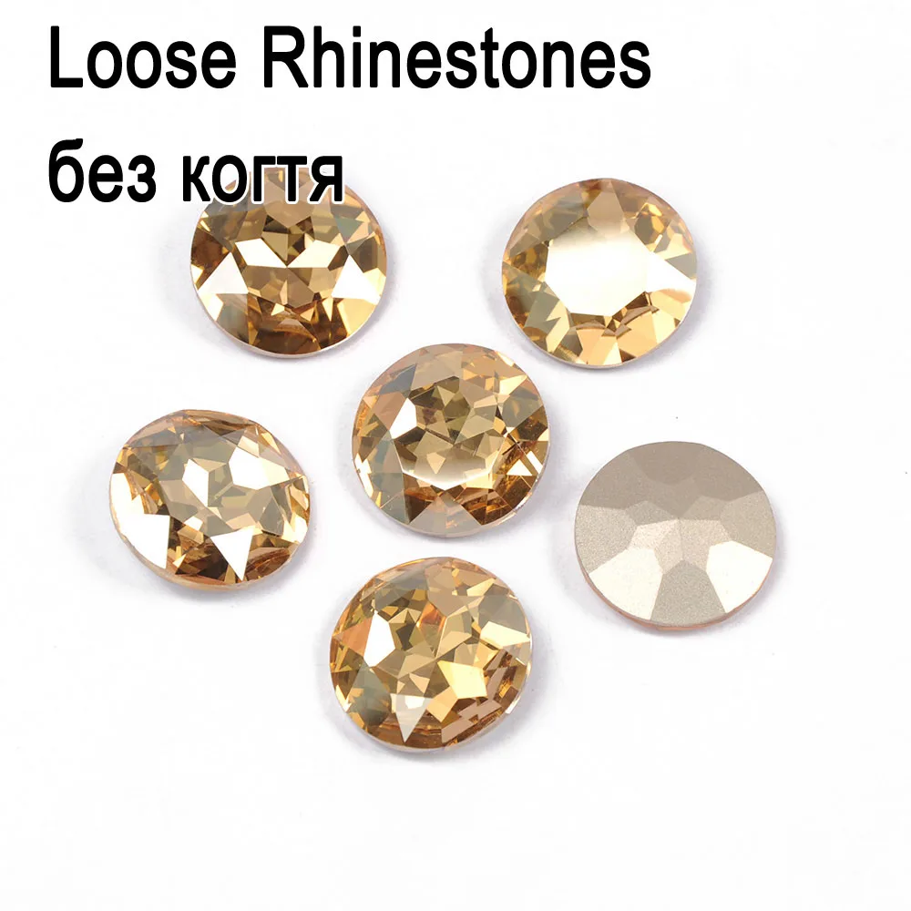 Golden Shadow Color Sewing Rhinestones K9 Glass Crystal With Gold/Silver Claw Glass Stones DIY Clothes Gym Suit Wedding Dress