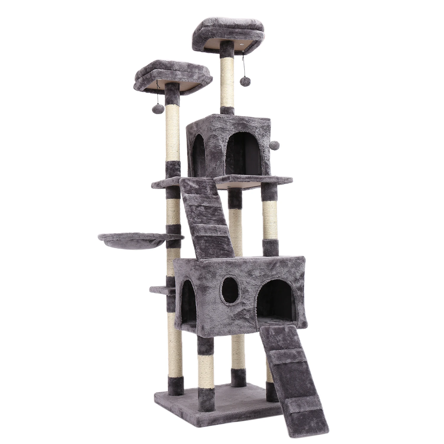 Free Shipping Pet Luxury Furniture Cat Tower Pet Cat Tree Towers Climbing Shelf Cats Apartment Game Habitat Cat Tower Condo Toy