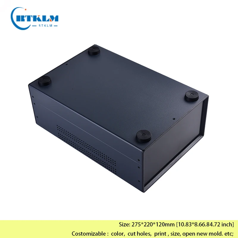 DIY Iron Electronics Project Box 275x220x120mm Amplifier Enclosure Housing Instrument Case for DIY Junction Box