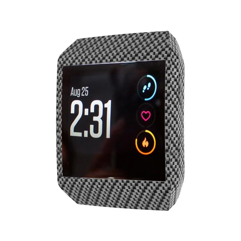 YAYUU سيليكون الأزهار المطبوعة إطار الجلد الغطاء الواقي الحال بالنسبة ل Fitbit الأيونية ساعة ذكية