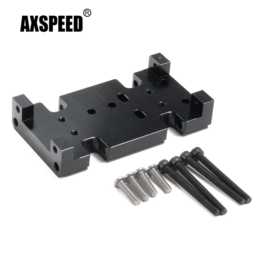 AXSPEED Metal Transfer Case Board Base Mount for Change D90 Gearbox to Axial SCX10 1/10 RC Crawler Car Truck Upgrade Parts