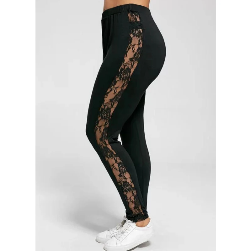 Hollow Out kwiatowe legginsy fitness damskie spodnie do jogi odzież sportowa legginsy treningowe Jeggings legginsy do kulturystyki dla kobiet