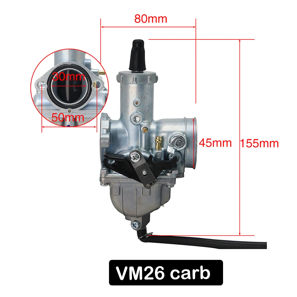 Alconstar-Mikuni VM16 VM22 VM26 VM28 Carburetor 19mm 26mm 30mm 32mm Carb For Honda for Yamaha 110cc-250cc Dirt Pit Bike ATV