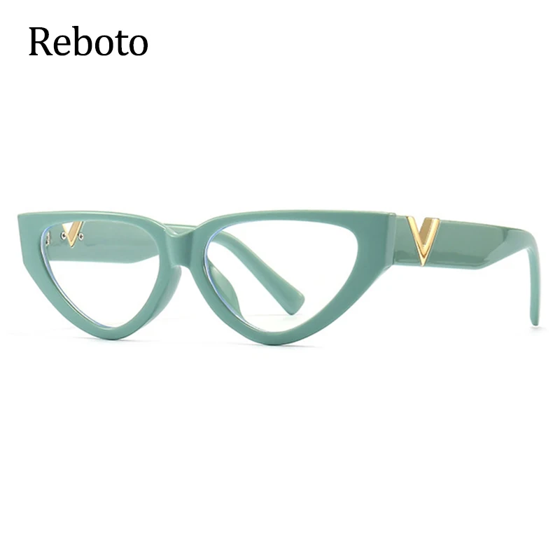 New Cat Eye Glasses Frame Woman Fashion Brand Black White Striped Decorate Women\'s Glasses vintage Eyeglasses