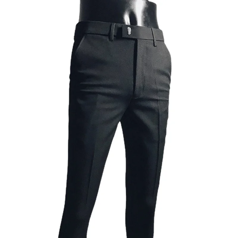 Nieuwe Slanke Mannen Broek Stretch Broek Mannen Sunmmer Hoge Kwaliteit Klassieke Effen Kleur Business Casual Wear Formele Pak Broek 28-36