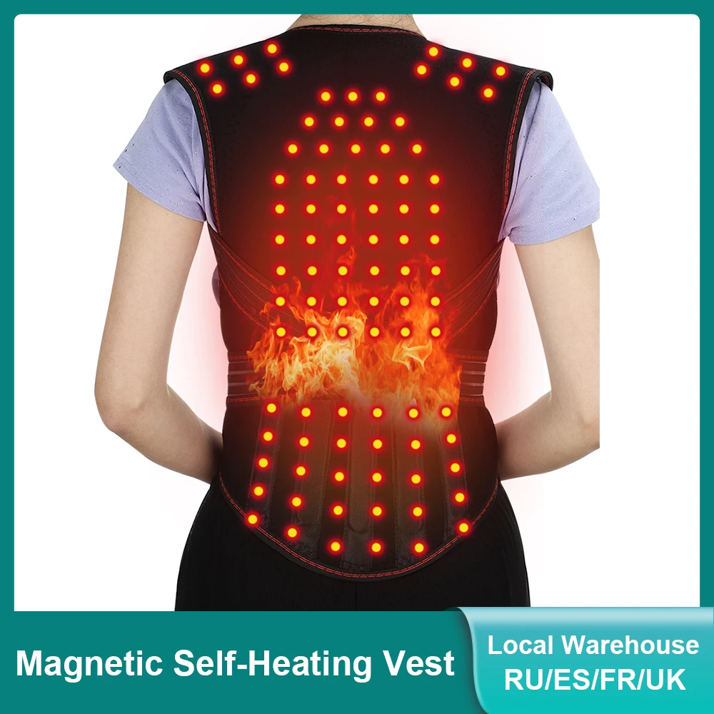 Magnetic Back Support Magnets Heating Therapy Vest Waist Brace Posture Corrector Spine Back Shoulder Lumbar Posture Correction