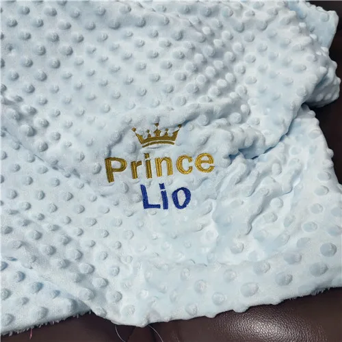 Gepersonaliseerde babydeken met naam voor pasgeboren jongens en meisjes Aangepaste Minky Fleece peuter wieg kinderwagen deken verjaardagscadeau