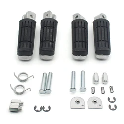 Universal Motorcycle Front Rear Footrests Footpegs Foot Rests Peg Pedals Set for Yamaha YZF1000 R1 FZ6R FZ6 FJR1300 Motorcycle