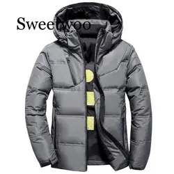 Elegante casaco de inverno jaqueta masculina qualidade térmica grosso casaco parka masculino quente outwear casaco