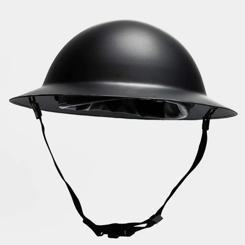 

WWII WW2 UK British Army Helmet MK2 Military Steel Helmet Black Outdoor