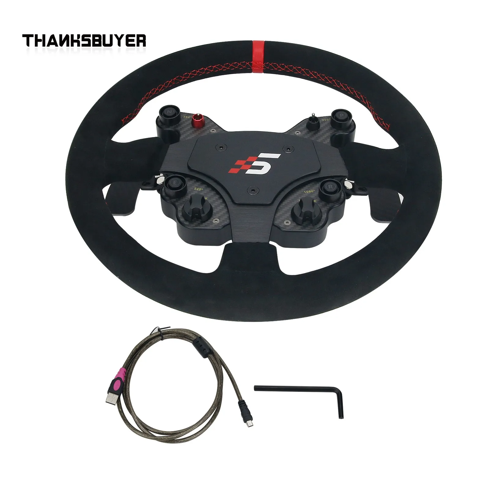 SIMAGIC GT1 Wheel/GT1D Dual Clutch Steering Wheel with D1 Quick Release for Alpha Mini Base Direct Drive Simulator