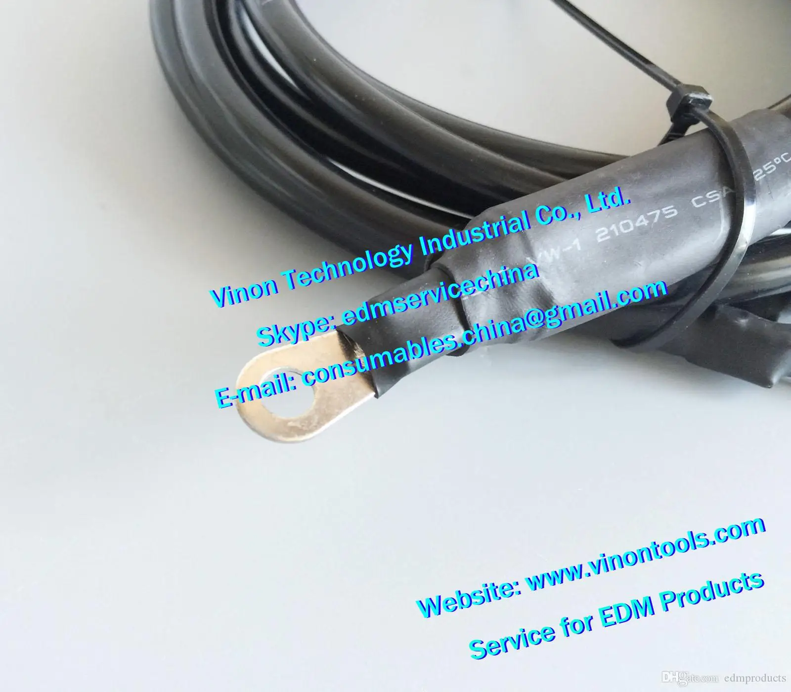 100432528 edm Lower Contact Machining Cable L=1100mm, EDM Twincable 100.432.528 Power Supply Cable 24.54.104 for ROBOFIL 290,290