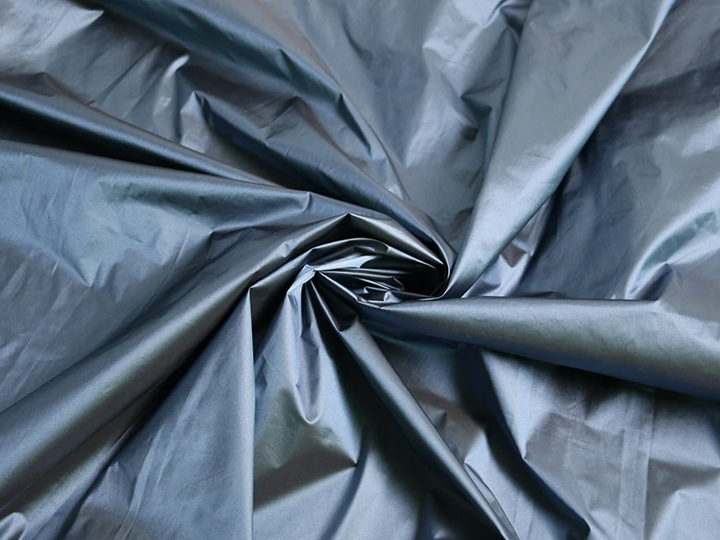 100 cm * 148 cm glänzendes, nach unten beweisendes Material, Stoffschattierung, blaue Burgunder-Nylon-Textilien, Cired – Detail 23