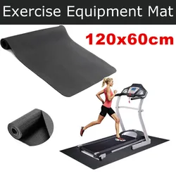 120x65cm Exercise Mat Gym Fitness Equipment For Treadmill Bike Protect Floor Mat Running Machine Shock Absorbe Pad Black