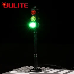 LED Street Traffic Signal Light For City Series Bricks Set Model Building Blocks Educational Gifts